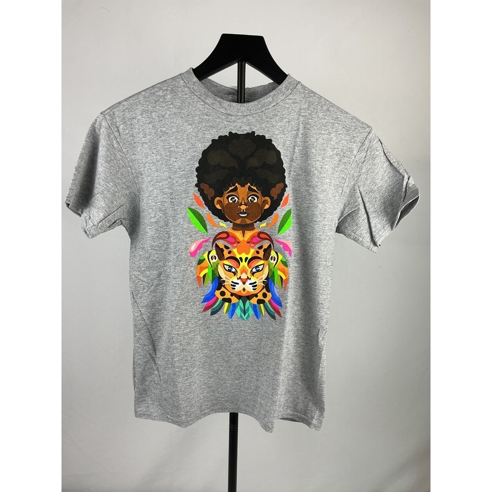 Disney Encanto Graphic T-Shirt Gray Short Sleeve Size S Cotton Blend